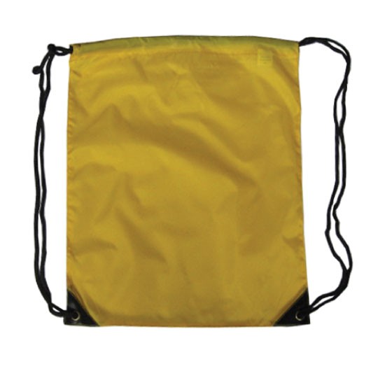 Yellow Nylon Drawstring Backsacks